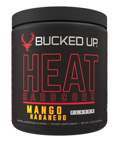 bottle of Bucked up heat hardcore fat burning suppplement