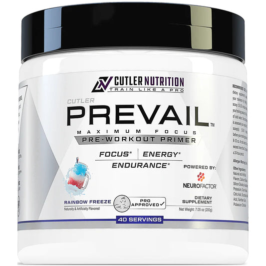 Bottle of prevail maximum Focus pre-workout pimer available in Ocala Nutrition store