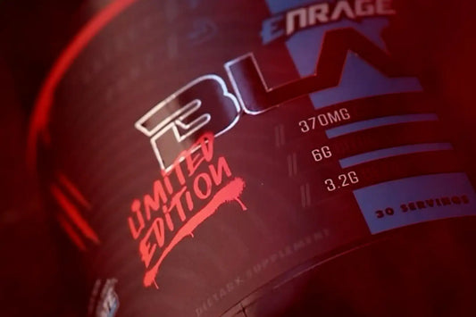 Bottle of EFlow Enrage Black Pre Workout available in Ocala Nutrition store