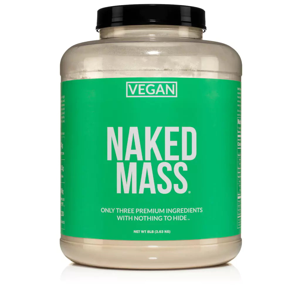bottle of Naked Mass Vegan Protein