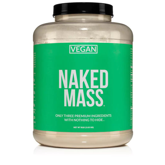 bottle of Naked Mass Vegan Protein