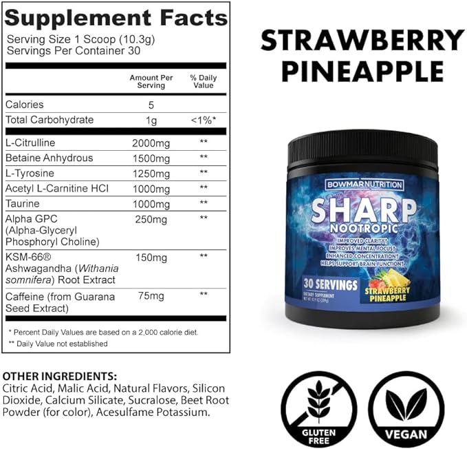 Sharp Nootropic Strawberry Pineapple