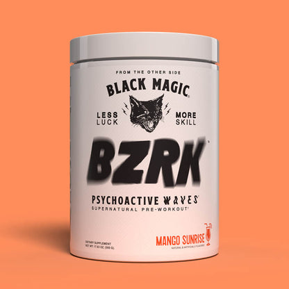 A bottle of BZRK pre workout from Black Magic available at Ocala Nutrition Online Store