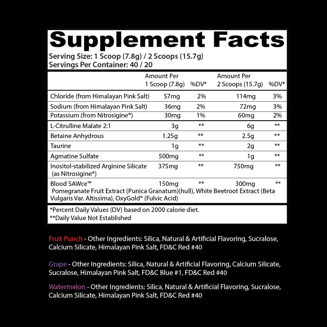 a picture of supplement facts