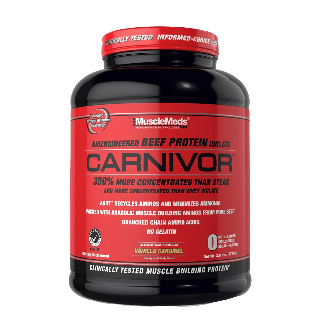 bottle of CARNIVOR Beef Protein Isolate