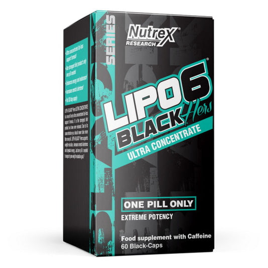 a box that has LIPO 6 BLACK Hers Weight and Fat Loss supplement