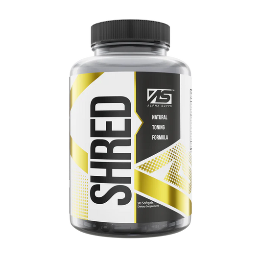 bottle of ALPHA SHRED Fat Loss Supplement