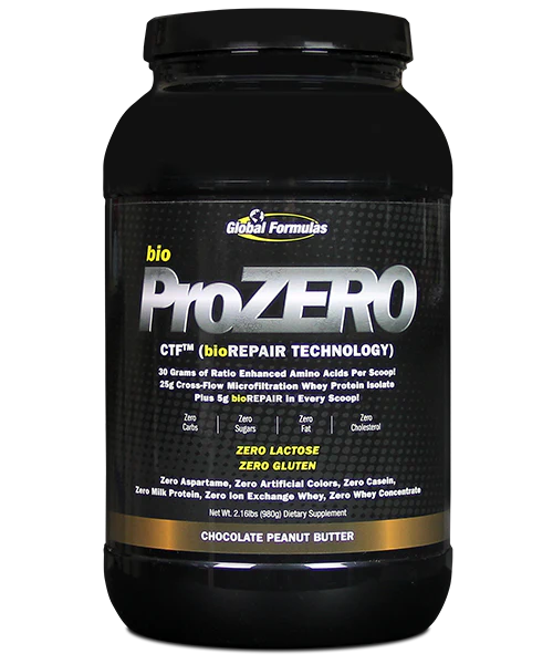 Bottle of Global Formulas Pro Zero Protein