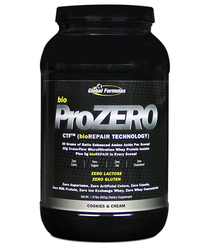 Bottle of Global Formulas Pro Zero Protein