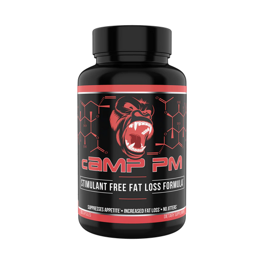 bottle of GORILLA MIND CAMP PM Fat Loss Formula