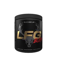 bottle of LFG Burn Pre-Workout