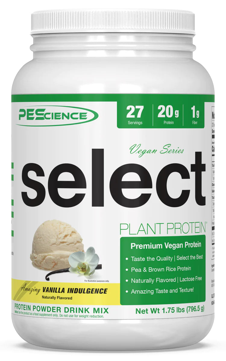 bottle of PEScience Vegan Plant Protein