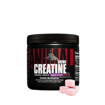 Animal chew creatine in a black bottle sold at Ocala nutrition local and online store