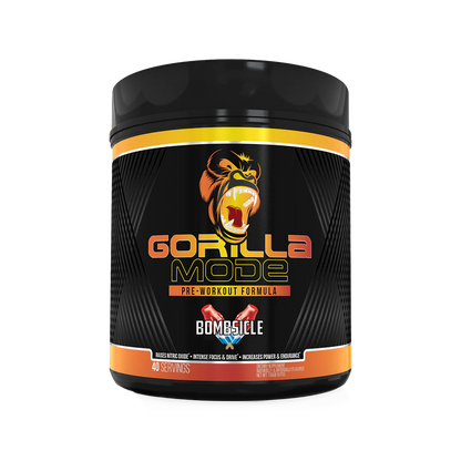 a bottle of Gorilla Mode Preworkout available in Ocala nutrition online store