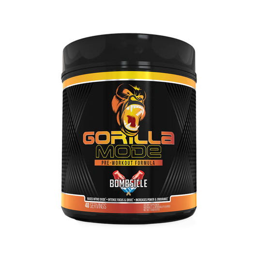 a bottle of Gorilla Mode Preworkout available in Ocala nutrition online store