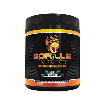 a bottle of Gorilla Mode Preworkout available in Ocala nutrition online store