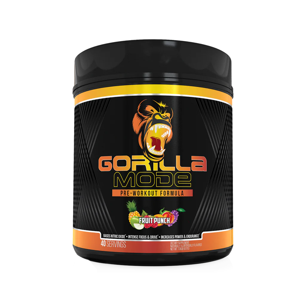 a bottle of Gorilla Mode Preworkout available in Ocala nutrition online store