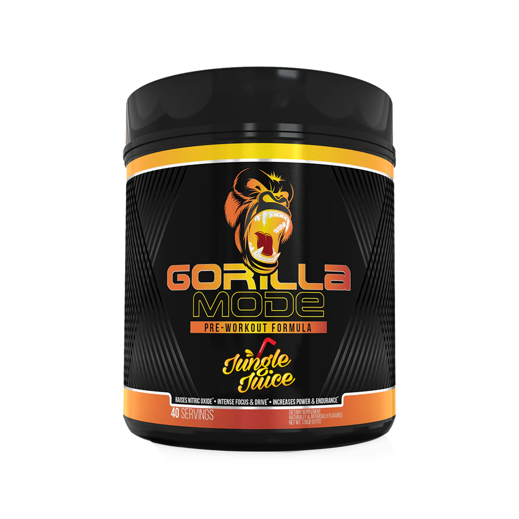 a bottle of Gorilla Mode Preworkout available in Ocala nutrition online store