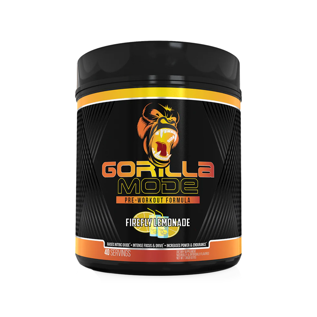 a bottle of Gorilla Mode Preworkout available in Ocala nutrition online store