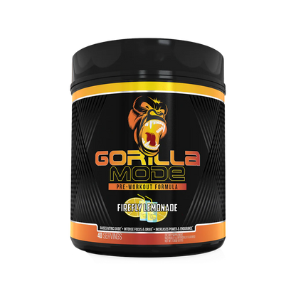 a bottle of Gorilla Mode Preworkout available in Ocala nutrition online store