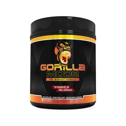 a bottle of Gorilla Mode Preworkout available in Ocala nutrition online store