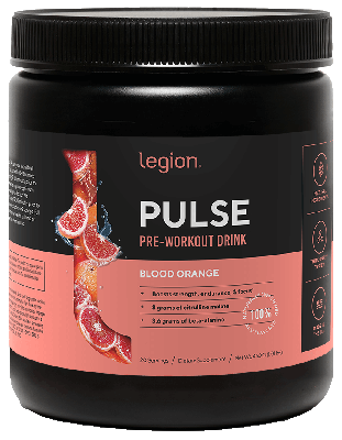 bottle of Legion Pulse Stim-Free Pre Workout