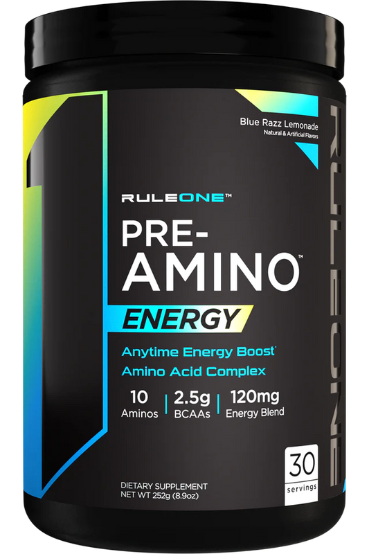 Bottle of Rule 1 Amino+Energy