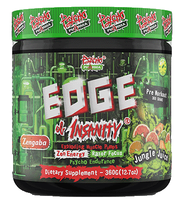 psycho edge pre workout bottle