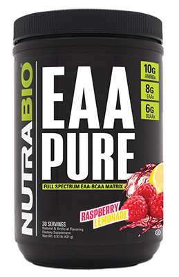 bottle of Nutrabio EAA Pure